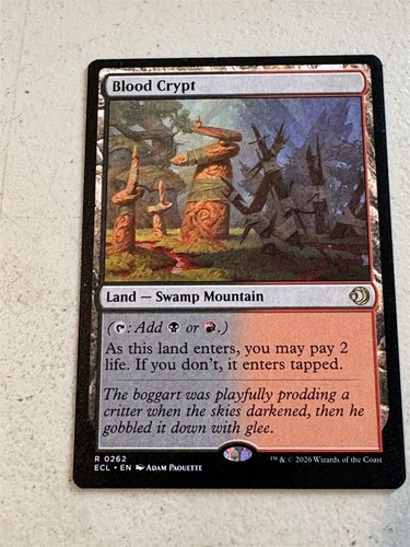 Mtg black border - black, crypt