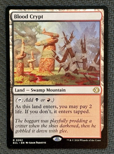 Blood crypt mtg lorwyn - crypt,