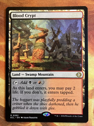 Mtg blood crypt lorwyn - mtg,