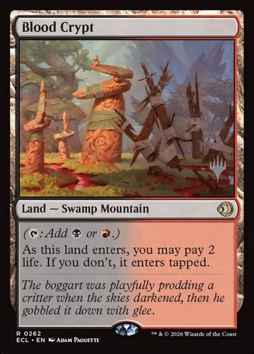 Mtg blood crypt foil exc - crypt,