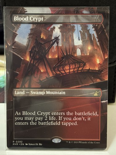 Mtg blood crypt - blood, (borderless)