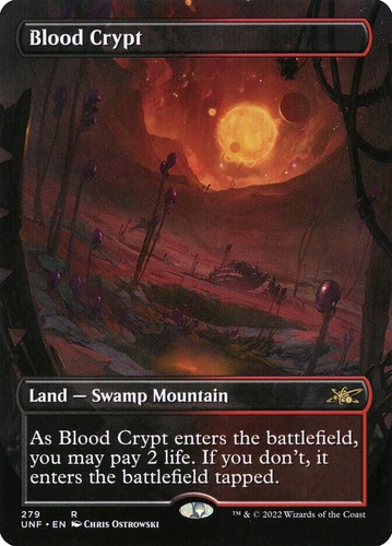 Mtg blood crypt borderless - borderless,