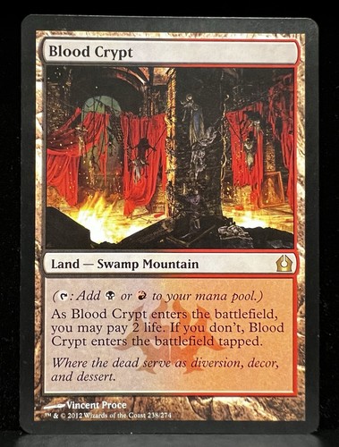 Mtg magic raro blood crypt - mtg, set